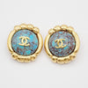 Secondhand Chanel Vintage Round Clip-On Earrings Metal with Faux