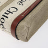Chloe Woody Tote Canvas with Leather