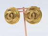 Secondhand Chanel Vintage Round CC Clip-On Earring