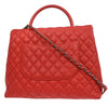 Chanel Coco Top Handle Bag Quilted Caviar