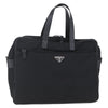 Prada Convertible Front Zip Briefcase Tessuto with Saffiano Leather