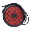 Gucci Interlocking G Patch Round Shoulder Bag Multicolor GG Canvas