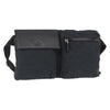Gucci Vintage Double Belt Bag GG Canvas with Leather