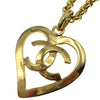 Secondhand Chanel CC Heart Pendant Necklace