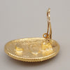 Secondhand Chanel clips bouton ovale ange logo Gold-plated