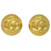 Secondhand Chanel Vintage CC Round Clip-On Earrings