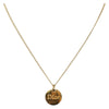 Secondhand Christian Dior Round Logo Pendant Necklace