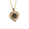 Secondhand Christian Dior Logo Heart Pendant Necklace