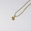 Secondhand Christian Dior CD Pendant Necklace Gold-plated