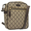 Gucci Front Zip Messenger GG Coated Canvas