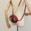 Gucci Ophidia Round Backpack Flora GG Coated Canvas