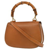 Gucci Vintage Convertible Bamboo Top Handle Bag Leather
