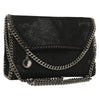 Stella McCartney Falabella Fold Over Flap Crossbody Bag Suede