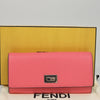 Secondhand Fendi Peekaboo Wallet Pink Leather Accessories