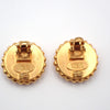 Secondhand Chanel Vintage Round CC Clip-On Earrings