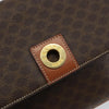 Secondhand Celine Vintage Macadam Circle Logo Shoulder Bag Canvas and
