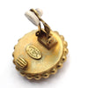 Chanel Vintage Round CC Clip-On Earrings Metal