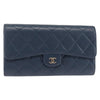 Secondhand Chanel CC Gusset Classic Flap Wallet Quilted