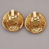 Chanel Vintage Round CC Clip-On Earrings Metal