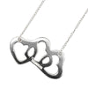 Tiffany & Co. Triple Heart Pendant Necklace Sterling Silver