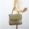Celine Vintage Macadam Handbag Canvas and Leather