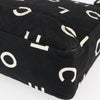 Chanel Vintage Coco Logo Zip Tote Quilted Printed Canvas