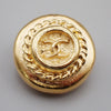 Secondhand Chanel Vintage CC Logo Round Clip on Earrings Textured