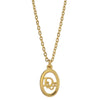Secondhand Christian Dior Vintage Logo Round Pendant Necklace