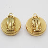 Secondhand Chanel Vintage Round Clip-On Earrings Metal with Faux