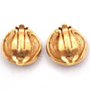 Secondhand Chanel Vintage Round CC Clip-On Earrings