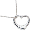 Tiffany & Co. Elsa Peretti Open Heart Pendant Necklace Sterling Silver