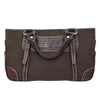 Secondhand Celine Boogie Satchel Brown Canvas Bags