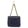 Secondhand Chanel Square Classic Single Flap Top Handle Bag Quilted