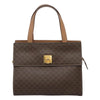 Celine Vintage Macadam Handbag Canvas and Leather