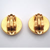 Secondhand Chanel Vintage Camellia Earrings Gold-plated