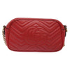 Gucci GG Marmont Triple Zip Chain Bag Matelasse Leather