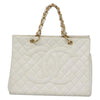 Chanel Vintage Grand Shopping Tote Quilted Caviar