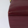 Secondhand Celine Circle logo Burgundy Leather Bags