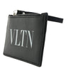 Valentino Garavani VLTN Zip Card Holder Leather