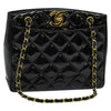 Secondhand Chanel Vintage Chain Tote Quilted Patent