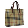 Secondhand Burberry Top Handle Tote Haymarket