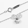 Tiffany & Co. Open Paper Flower Pendant Necklace Platinum and Diamonds