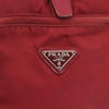 Secondhand Prada Front Pocket Buckle Backpack Re-Nylon and Shearling