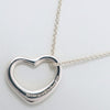 Tiffany & Co. Elsa Peretti Open Heart Pendant Necklace Sterling Silver