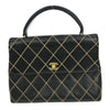 Secondhand Chanel Surpique Classic Top Handle Flap Bag Quilted