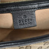 Gucci GG Marmont Flap Bag Diagonal Quilted GG Canvas with Leather
