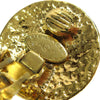 Chanel Vintage CC Round Clip-On Earrings Metal