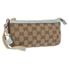 Gucci Jolicouer Wristlet Pouch GG Canvas