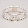 Gucci Interlocking G Ring Sterling Silver