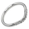 Tiffany & Co. Elsa Peretti Curved Wedding Band Ring Platinum with Diamond